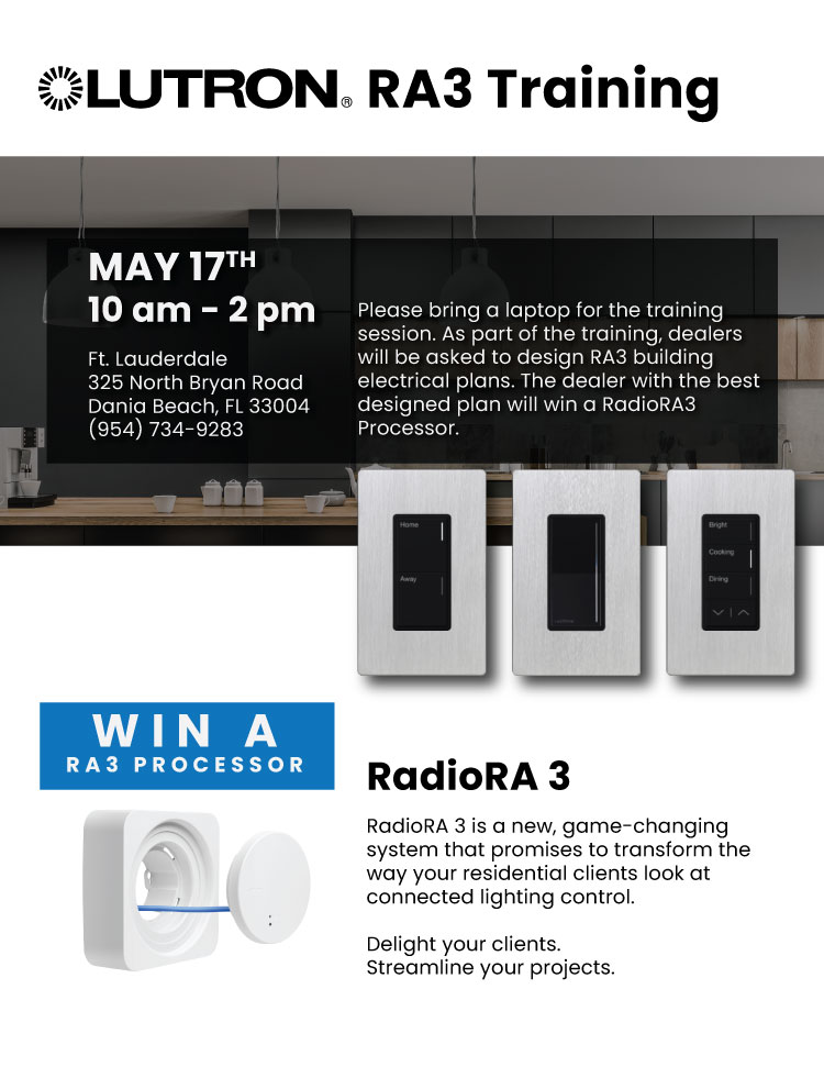 Lutron Training Lutron RA3 Training