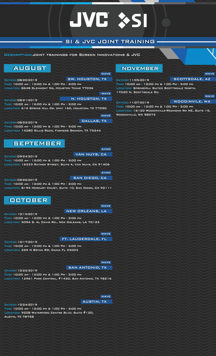 SI JVC Events Page SI JVC Events Page